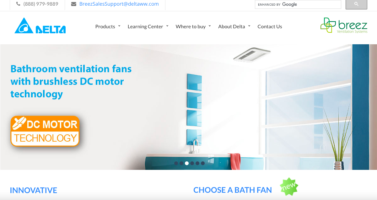 delta ceiling exhaust fan